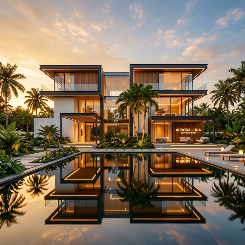 Pemandangan Eksterior Villa Mewah Vireva